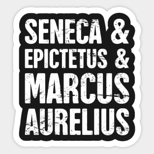 Famous Stoics | Stoicism Design Sticker